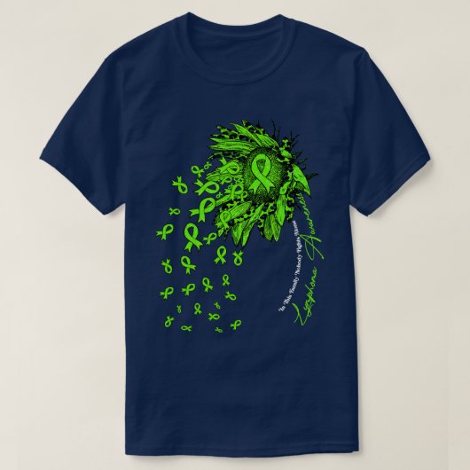 T-shirt Lymphome Sensibilisation tournesol personne ne com (Design devant)