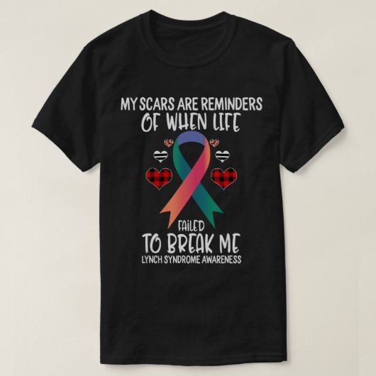 T-shirt Lynch Syndrome Sensibilisation aux cicatrices des (Design devant)