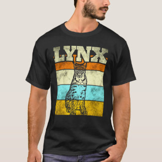 T-shirt Lynx Chat animal coloré