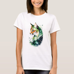 T-shirt Lynx dans le verre enchanté