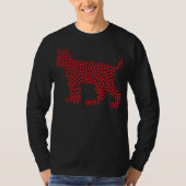 T-shirt Lynx Lover Coeurs Amoureux Lynx Saint Valentin (Devant)