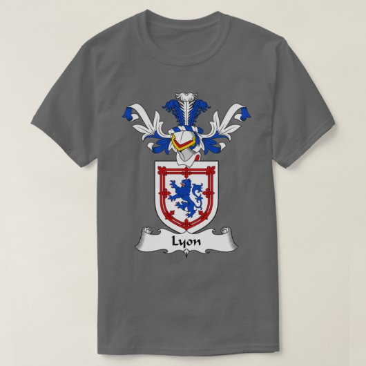 T-shirt Lyon Coat of Arms Family Crest (Design devant)