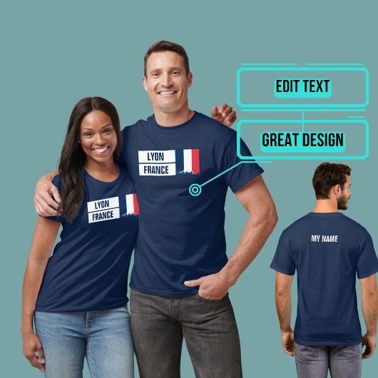 T-shirt Lyon France Francophile