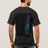 T-shirt Lyon noir 💜 amour (Dos)