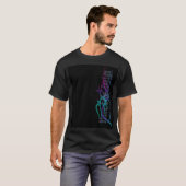 T-shirt Lyon noir 💜 amour (Devant entier)