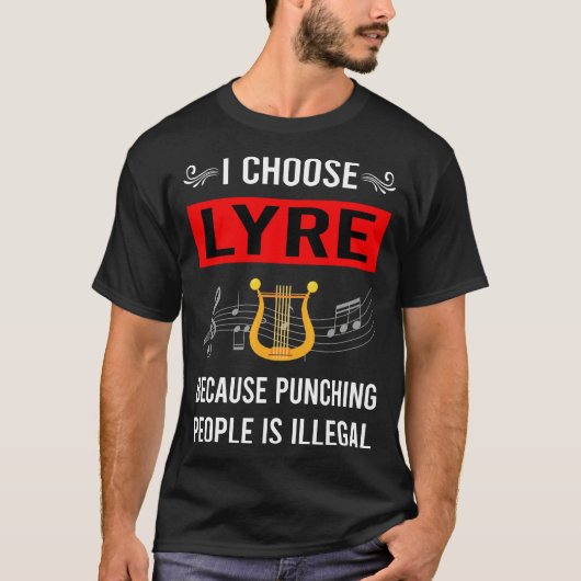 T-shirt Lyre à poings (Devant)