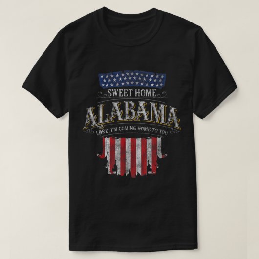 T-shirt LyricVerse Sweet Home Alabama (Design devant)