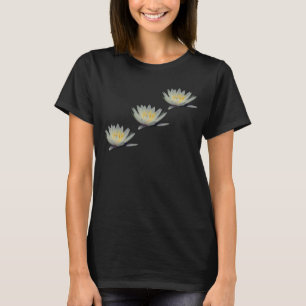 T-shirt Lys d'eau blanche Fleur Lotus