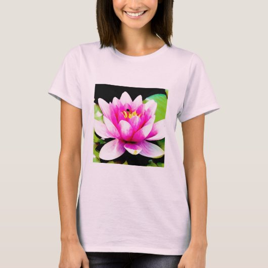 T-shirt Lys d'eau rose (Devant)