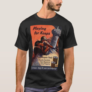 T-shirt M1 Garand fusil 2ÈME GUERRE MONDIALE armes légè