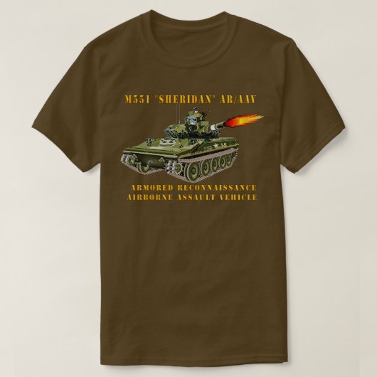 T-shirt M551 Sheridan tir ARAAV (Design devant)
