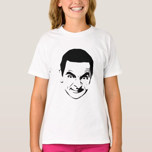 T-shirt M. Bean Face Stencil Pop Art (Devant)