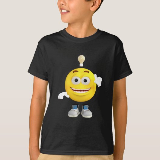 T-shirt M. Brainy que l'Emoji ce aime penser (Devant)