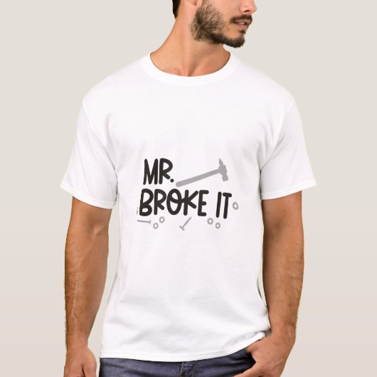 T-shirt M. Broke It (Devant)