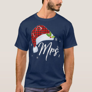 T-shirt M. Claus et Mme Santa Hat Christmas Matching Coupl