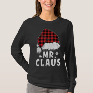 T-shirt M. Claus Vintage Rouge Plaqué Pajama de Noël Match