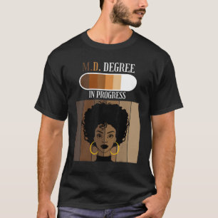 T-shirt M D Diplôme de médecine en cours Étudiant en médec