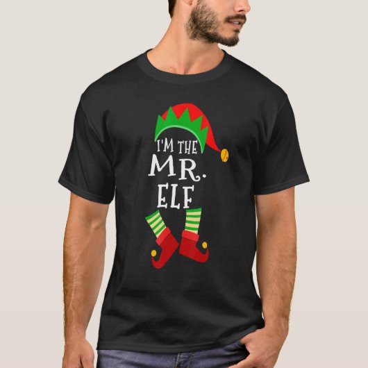 T-shirt M. Elf Matching Family Group Christmas Elf Party C (Devant)