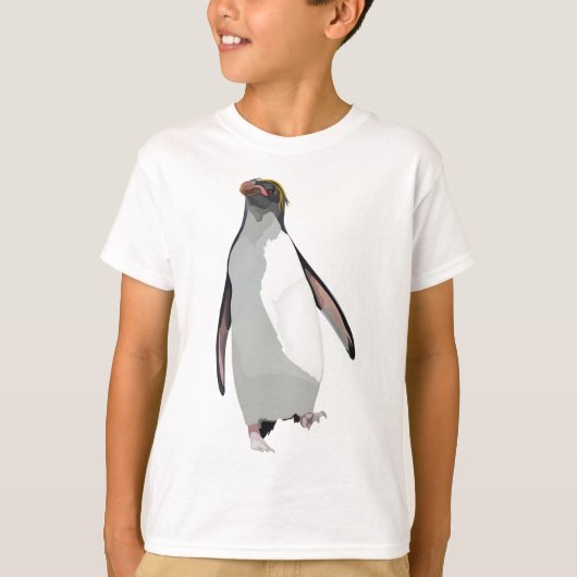 T-shirt M est pour Macaroni Penguin (Devant)