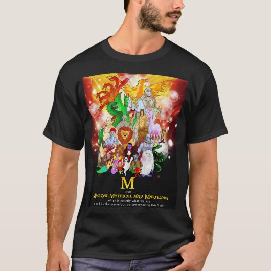 T-shirt M est pour Marvalous (Devant)