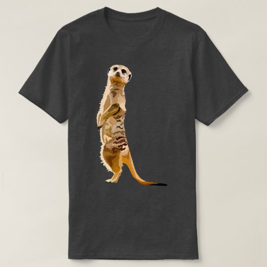 T-shirt M est pour Meerkat (Design devant)