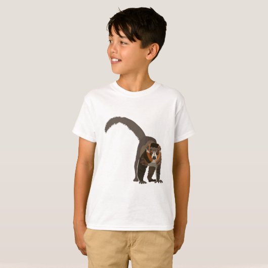 T-shirt M est pour Mongoose Lemur (Devant entier)