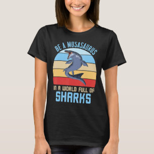 T-shirt M est pour Mosasaurus Paléontologiste Din préhisto