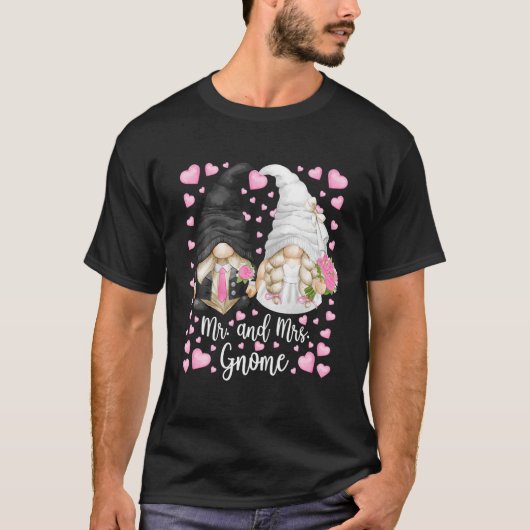 T-shirt M. Et Mme Gnome Pour Les Femmes Et Mariage De Jard (Devant)