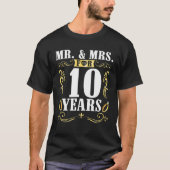 T-shirt M. Et Mme Marri, Mariage Maris, Pendant 10 Ans (Devant)