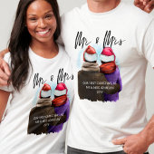 T-shirt M. et Mme Script couples chrétiens