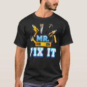 T-shirt M. Fix It Break Matching Fils & Père Day Papa Papa (Devant)