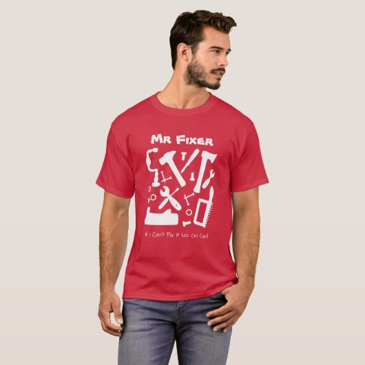 T-shirt M. Fixer Handyman Outils Drôle Slogan (Devant entier)