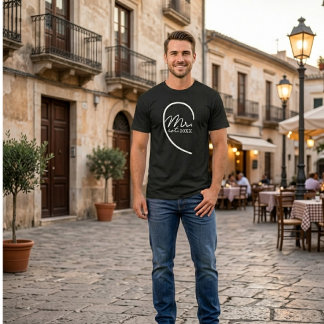 T-shirt M. Groom vient de se marier  | Couples en lune de 