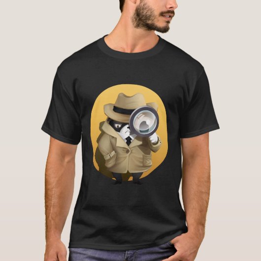 T-shirt M. Grumpy Boston Terrier Detective (Devant)