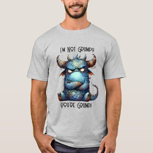 T-shirt M. Grumpy Monster (Devant)
