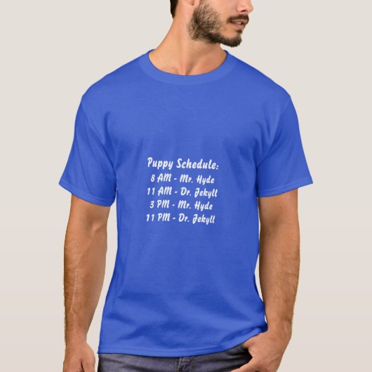 T-shirt M. Hyde de programme de chiot et Dr. Jekyll (Devant)