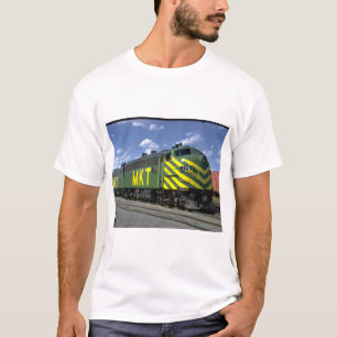T-shirt M-K-T EMD F-7A #77A réglé, 1973_Trains