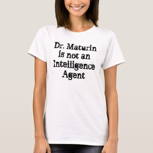 T-shirt M. Maturin n'est pas un agent du renseignement (Devant)