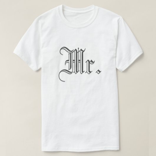 T-shirt M. & Mme Blackletter (Design devant)
