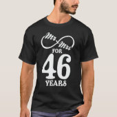 T-shirt M. & Mme Pour 46 ans 46e anniversaire de Mariage (Devant)