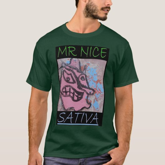 T-SHIRT M. NICE SATIVA (Devant)