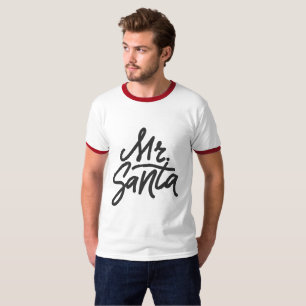 T-shirt M. PÈRE NOËL Ho Ho Ho Hommes Fêtes de Noël moderne