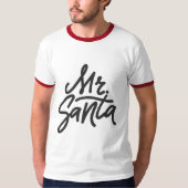 T-shirt M. PÈRE NOËL Ho Ho Ho Hommes Fêtes de Noël moderne (Devant)