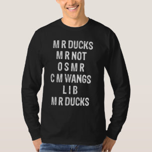 T-shirt M R canards M R non O S M R C M ailes canard duc d