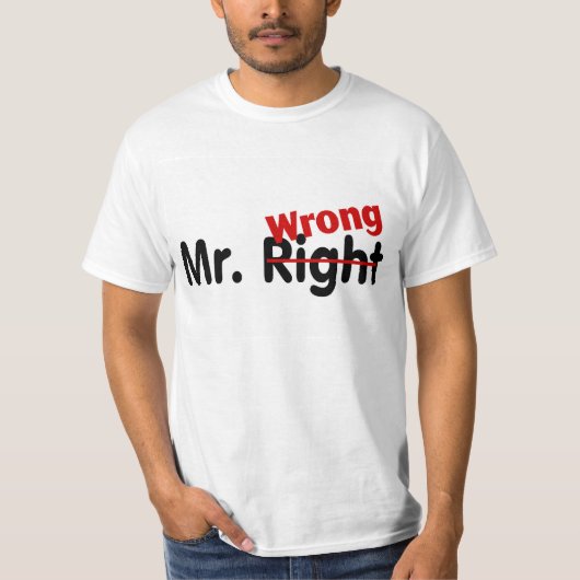 T-shirt M. Right Wrong (Devant)
