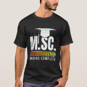 T-shirt M Sc loading Master Master Master Master Science (Devant)