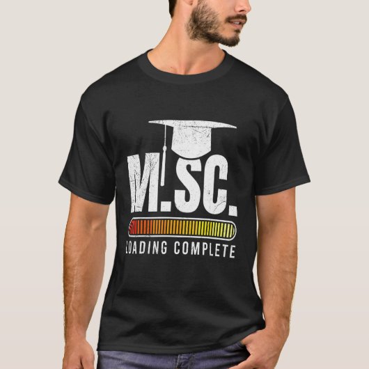 T-shirt M Sc loading Master Master Master Master Science (Devant)