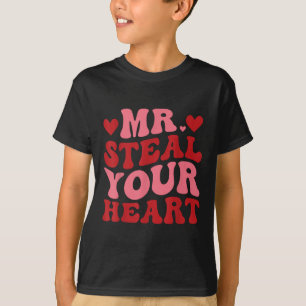 T-shirt M. Steal Your Heart Retro Valentines Day