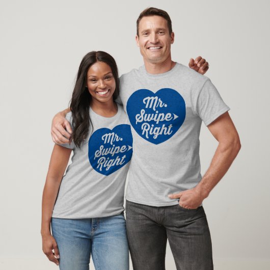 T-shirt M. Swipe Application Mobile Dating Right Slogan am (Unisexe)