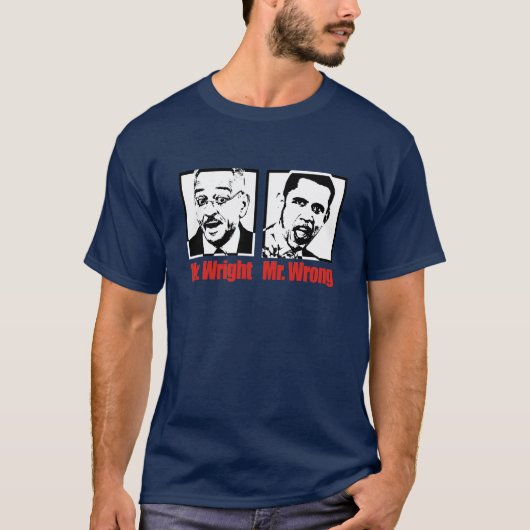 T-SHIRT M. WRIGHT ET M. WRONG (Devant)